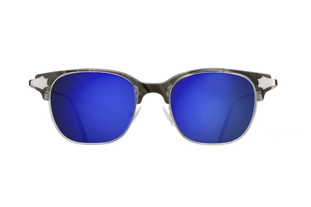 ETERNALLY OBVIOUS-BLACK WHISPER-FLAT SILVER LENS