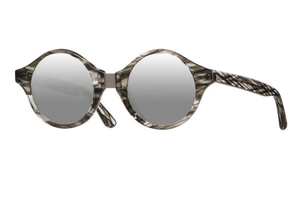 STRANGER THAN FICTION -  SMOKEY CRYSTAL DALLOZ SILVER MIRROR LENSES