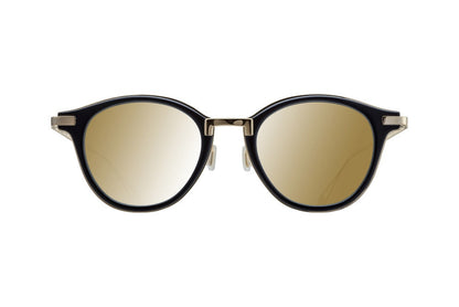 TOKYO STORY  - BLACK DALLOZ FLAT GOLD MIRROR LENSES