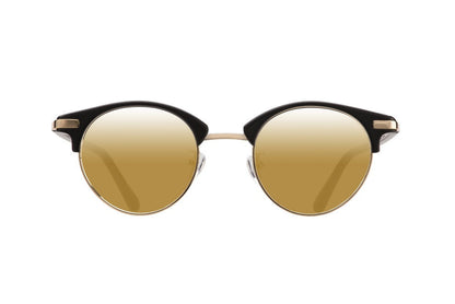 CONNOISSEUR - BLACK YELLOW GOLD DALLOZ GOLD MIRROR LENSES