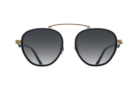 WILD BUNCH - BLACK YELLOW GOLD ZEISS FLAT GREY GRADED LENSES