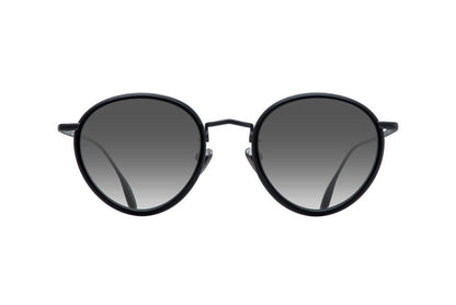 CONSTELLATION  - BLACK VOLCANIC METAL DALLOZ FLAT SILVER MIRROR LENSES