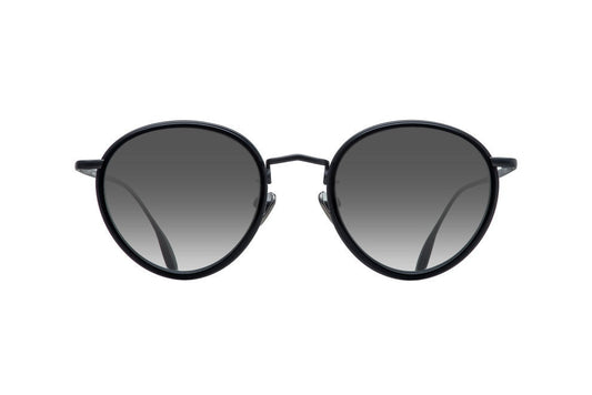 CONSTELLATION  - BLACK VOLCANIC METAL DALLOZ FLAT SILVER MIRROR LENSES