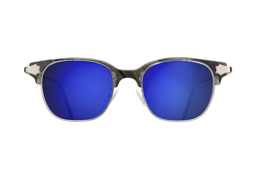ETERNALLY OBVIOUS-BLACK WHISPER-FLAT SILVER LENS