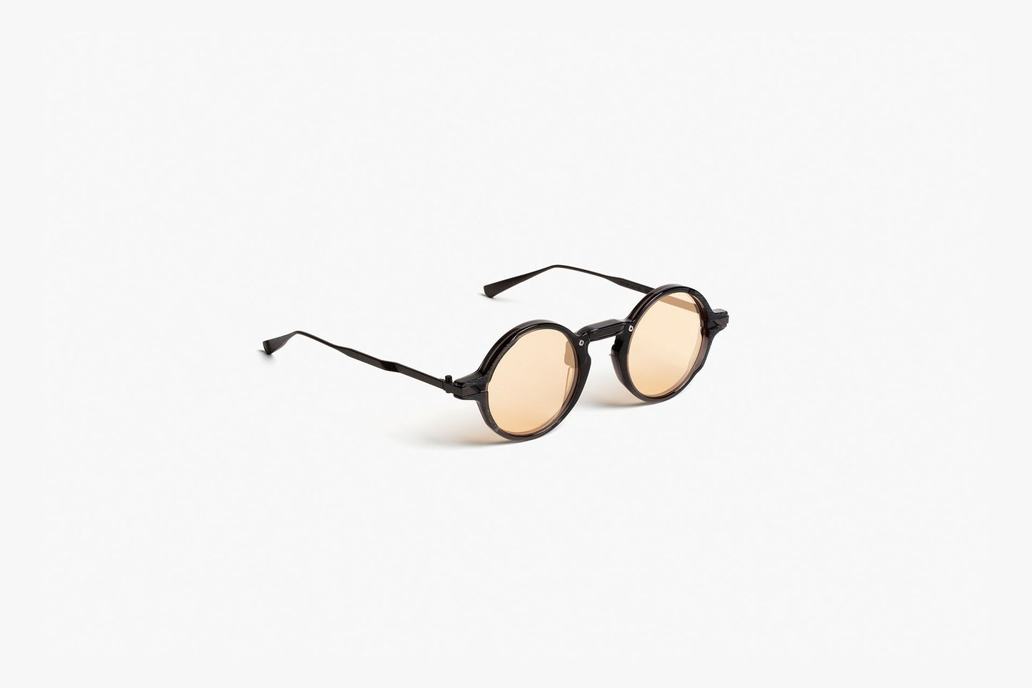 AM01G Black with Flash Rose Gold Lenses