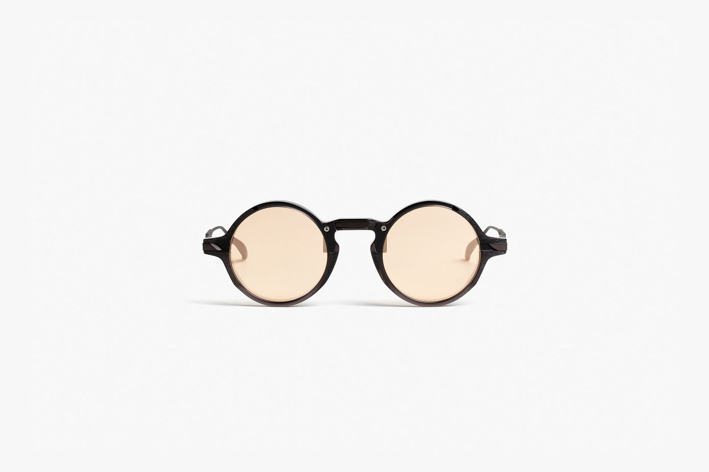 AM01G Black with Flash Rose Gold Lenses