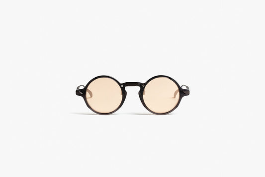 AM01G Black with Flash Rose Gold Lenses