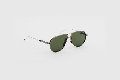 APEX 09 Antique Gun/Silver Green Lenses