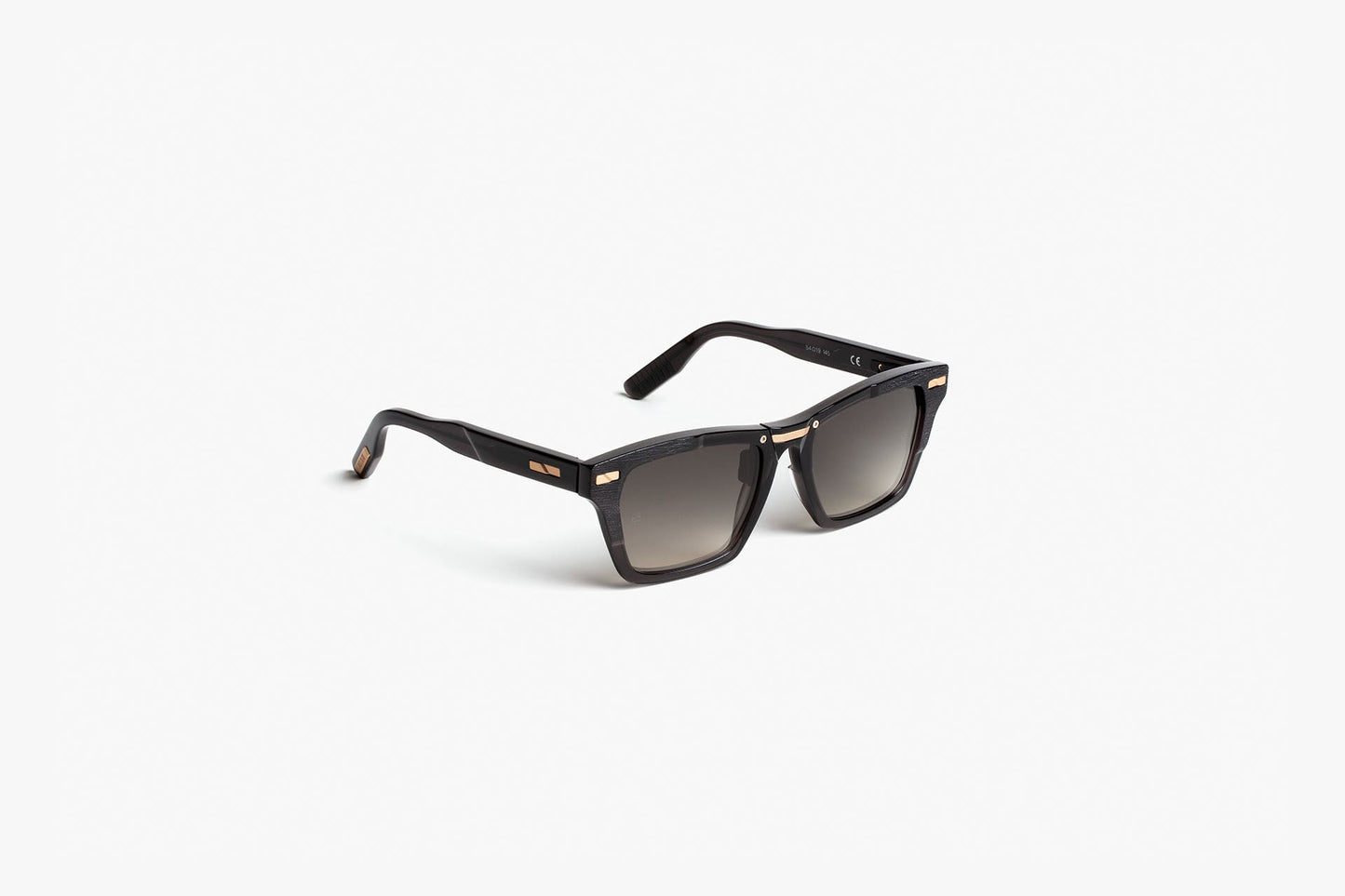 AS 02 Black Rose Gold with Gradient Grey Lenses