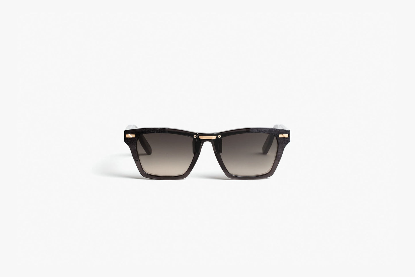 AS 02 Black Rose Gold with Gradient Grey Lenses