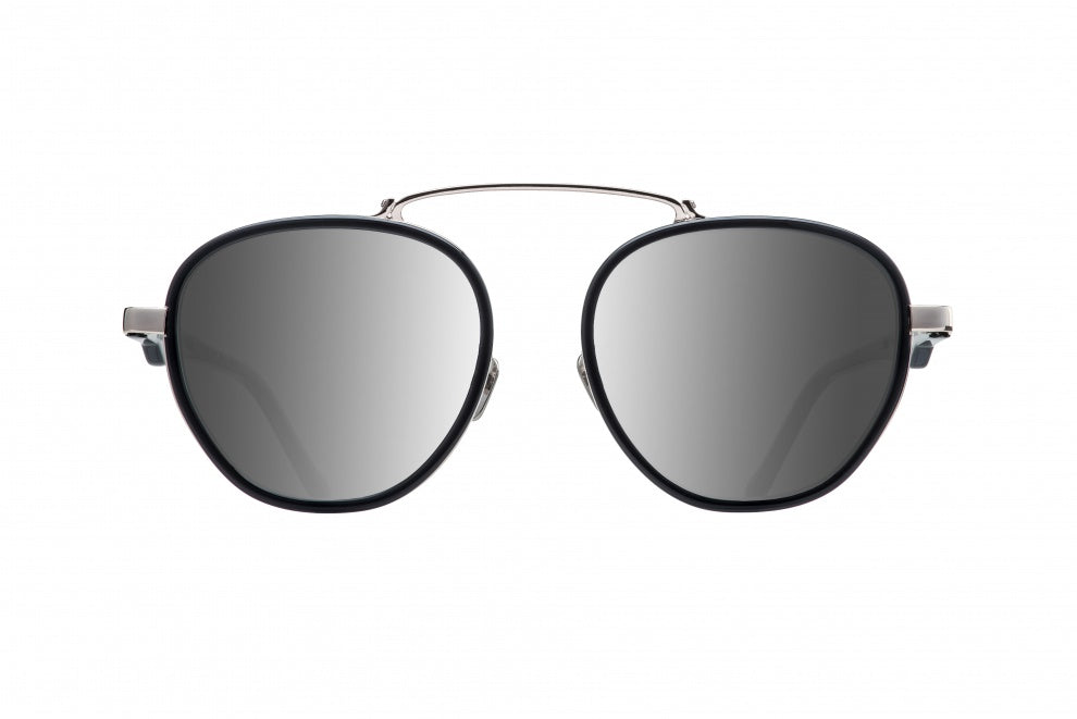 WILD BUNCH BLACK WHITE GOLD DALLOZ FLAT SILVER MIRROR LENSES