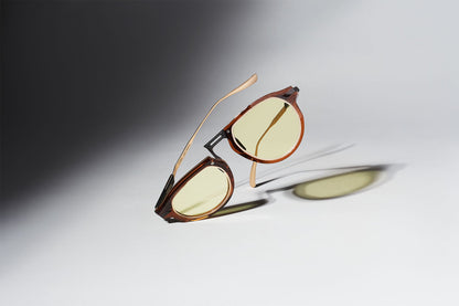 LT 03A Light Brown with Light Green Lenses