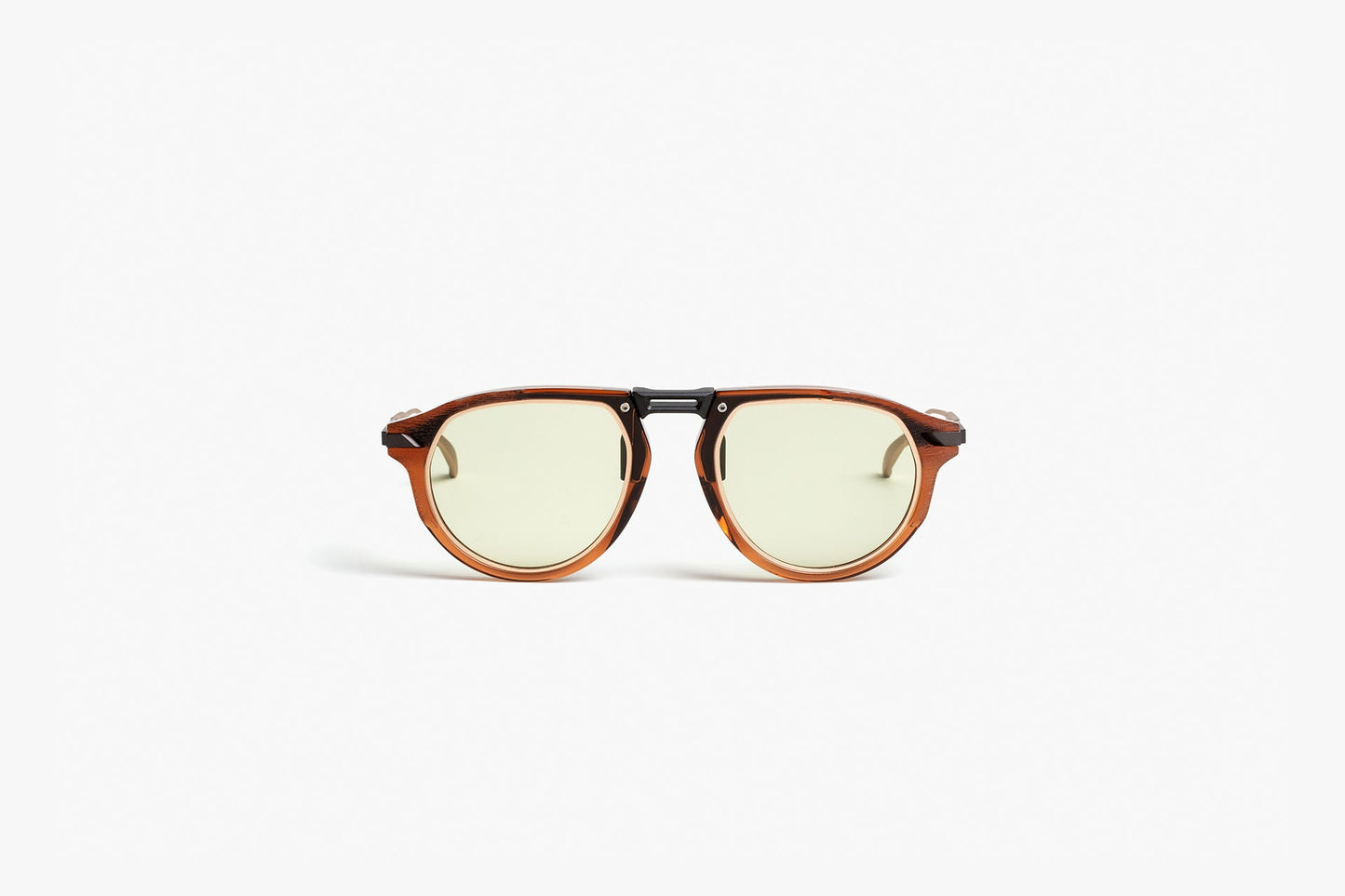 LT 03A Light Brown with Light Green Lenses