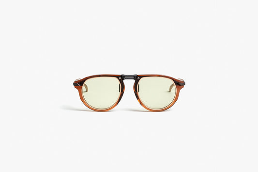 LT 03A Light Brown with Light Green Lenses