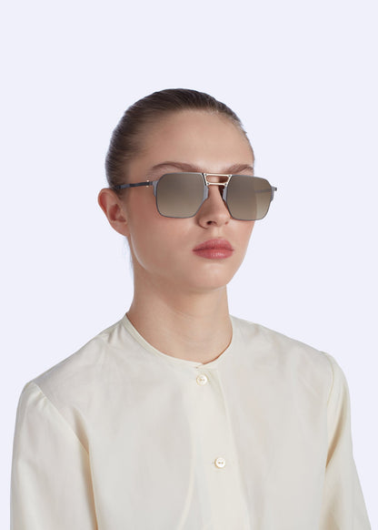 Joe Rose Gold With Gradient Brown Lenses