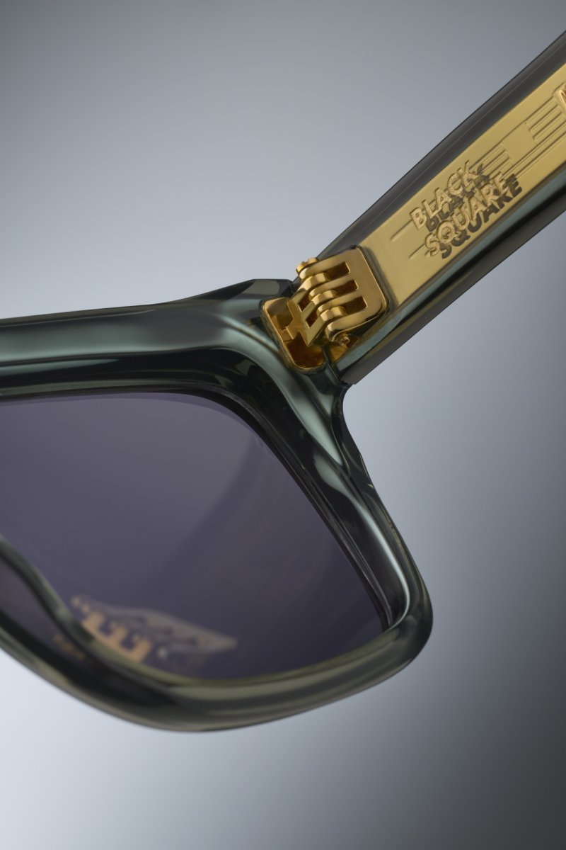 Black Square - Transparent Deep Brown - S