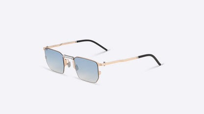 UL02M Rose Gold With Gradient Light Blue Lenses